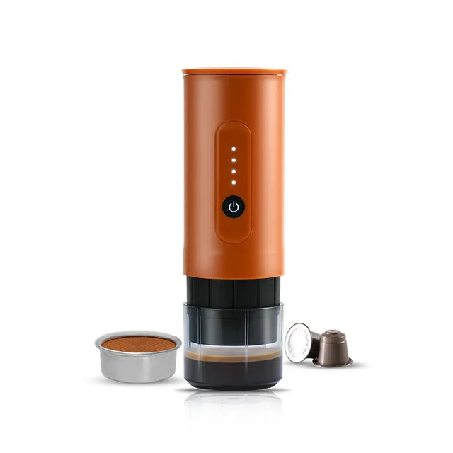 Machine à café italienne portable d'extérieur, capsule de poudre de café électrique portative, double usage, voyage, chargement de voiture