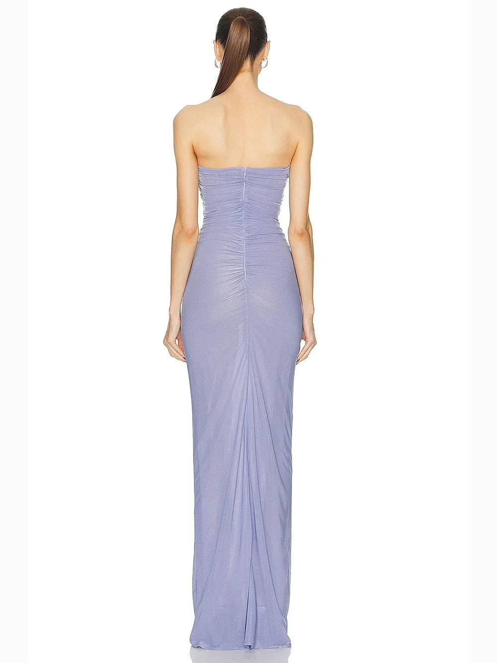 Robe longue sexy à fleurs 3D ajourée pour femme, élégante, épaules dénudées, sans manches, dos nu, robe de soirée