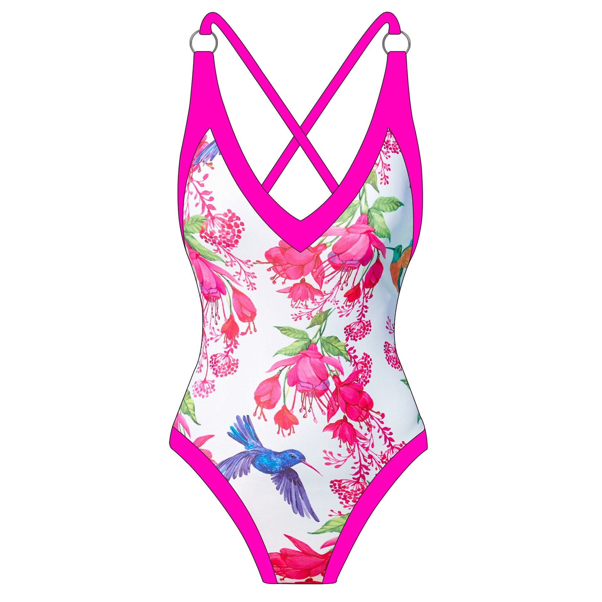 Maillot de bain 1 pièce imprimé pour femme, maillot de bain patchwork, monokini ajouré, maillot de bain à rayures croisées