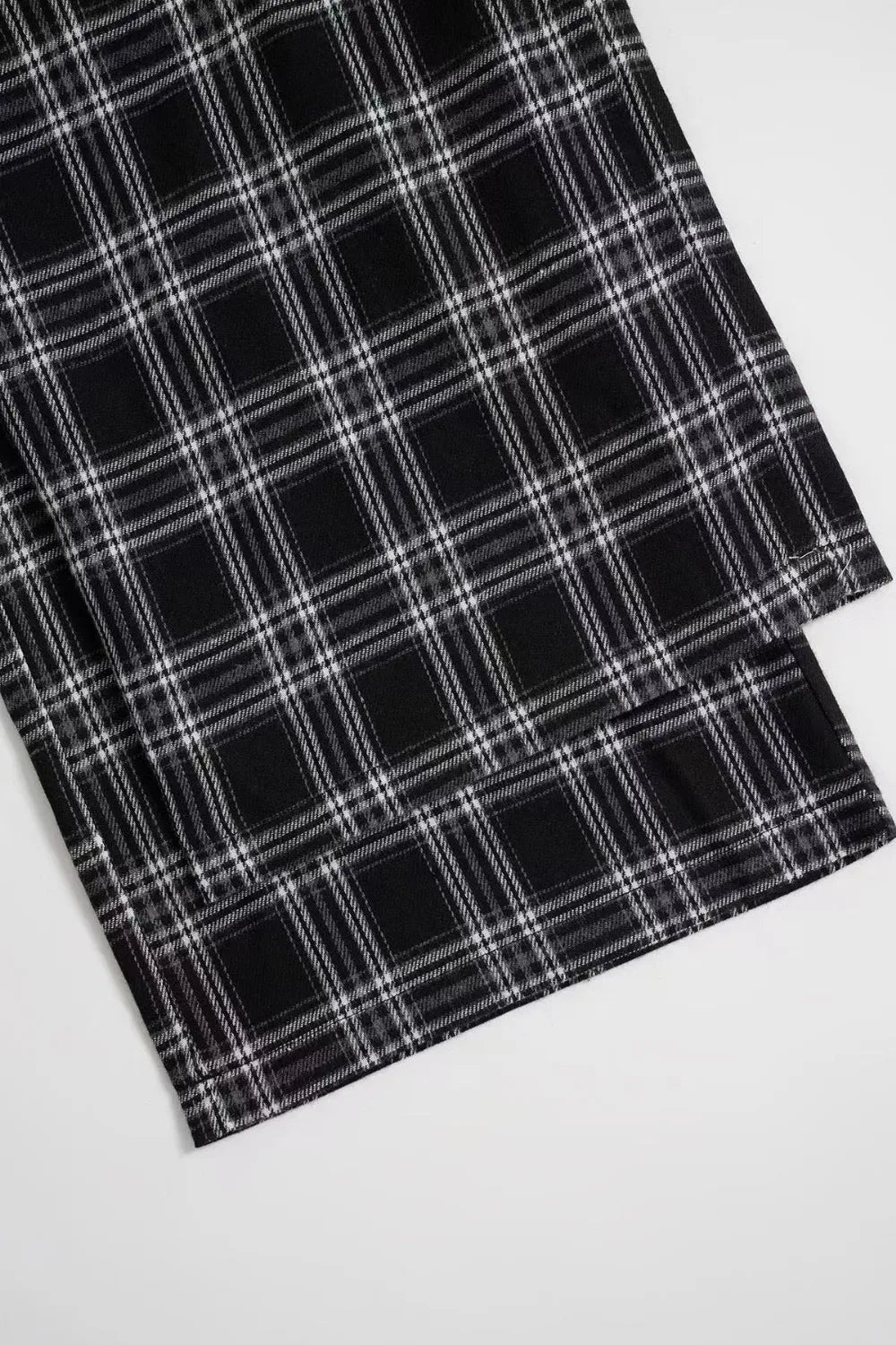 Pantalon large à carreaux