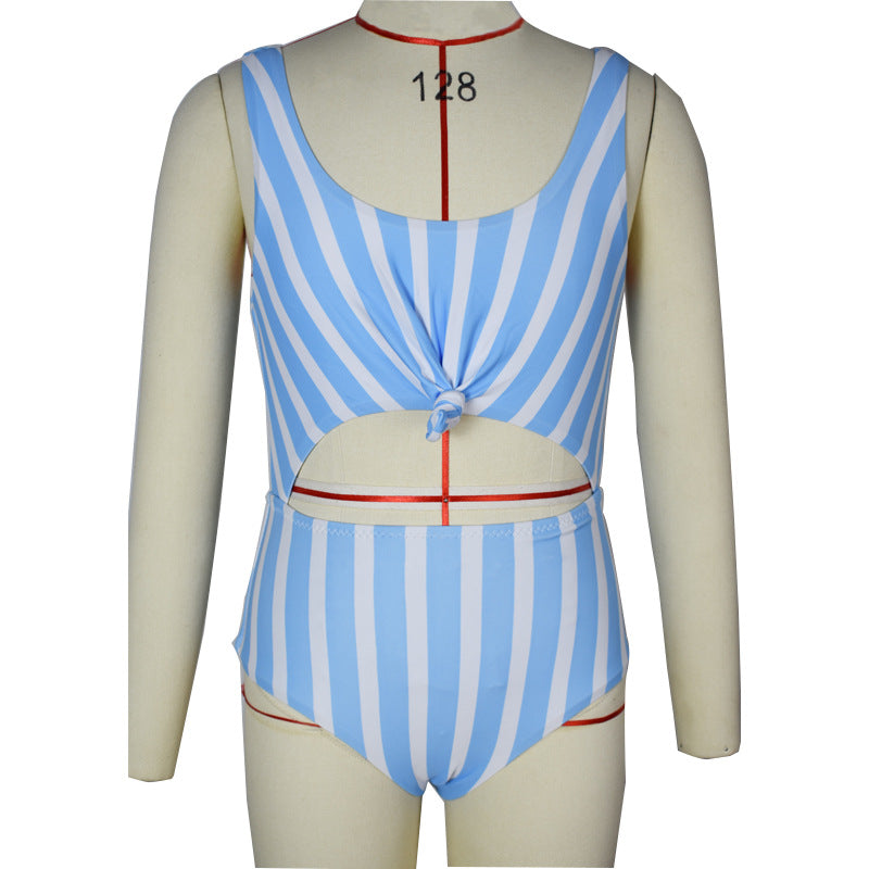 Nouveau maillot de bain fendu pour enfants, maillot de bain bikini mignon, petit et frais