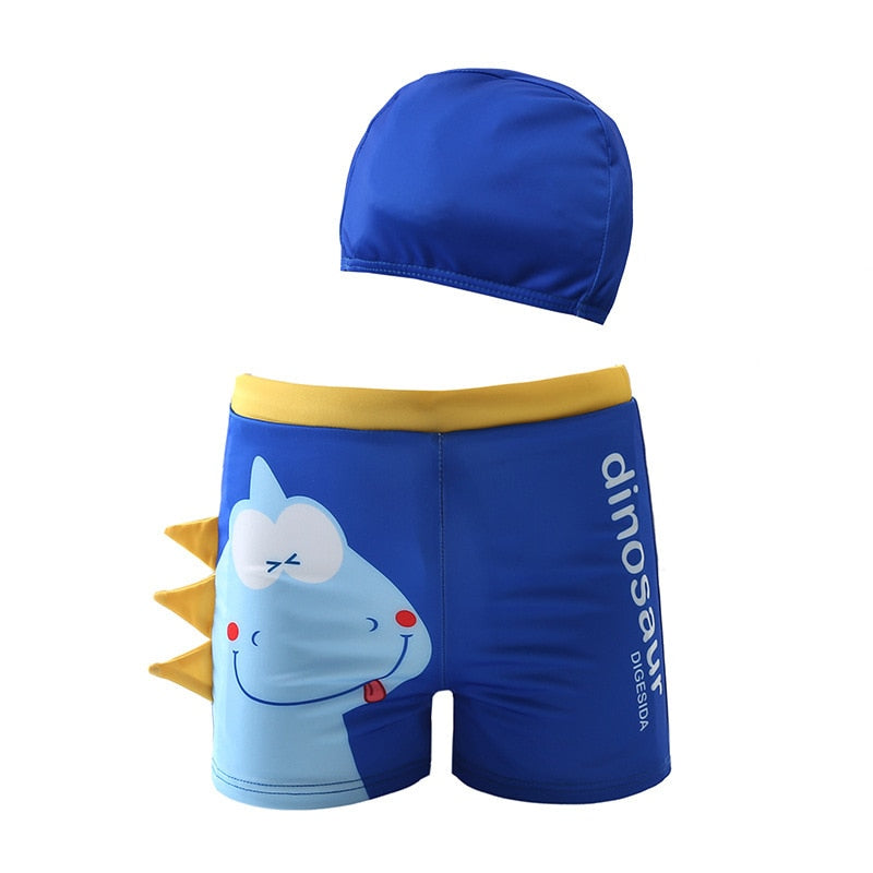 Maillot de bain pour garçon de 2 à 10 ans, maillot de bain pour enfant, maillot de bain Dinosaur avec chapeau