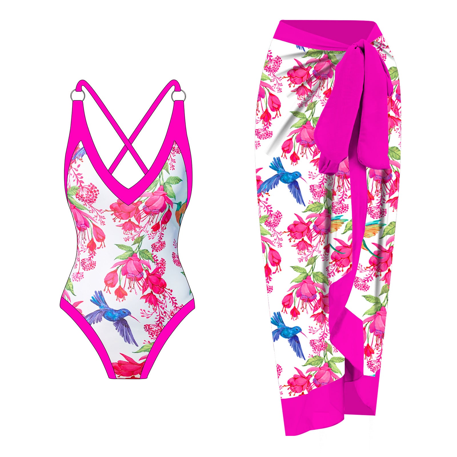 Maillot de bain 1 pièce imprimé pour femme, maillot de bain patchwork, monokini ajouré, maillot de bain à rayures croisées