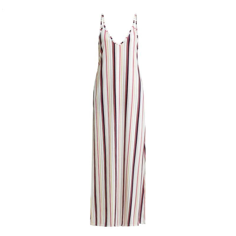 Robe longue et douce, robe d'été tie-dye, imprimé bohème, robe de plage, robe d'été en tricot, robe longue