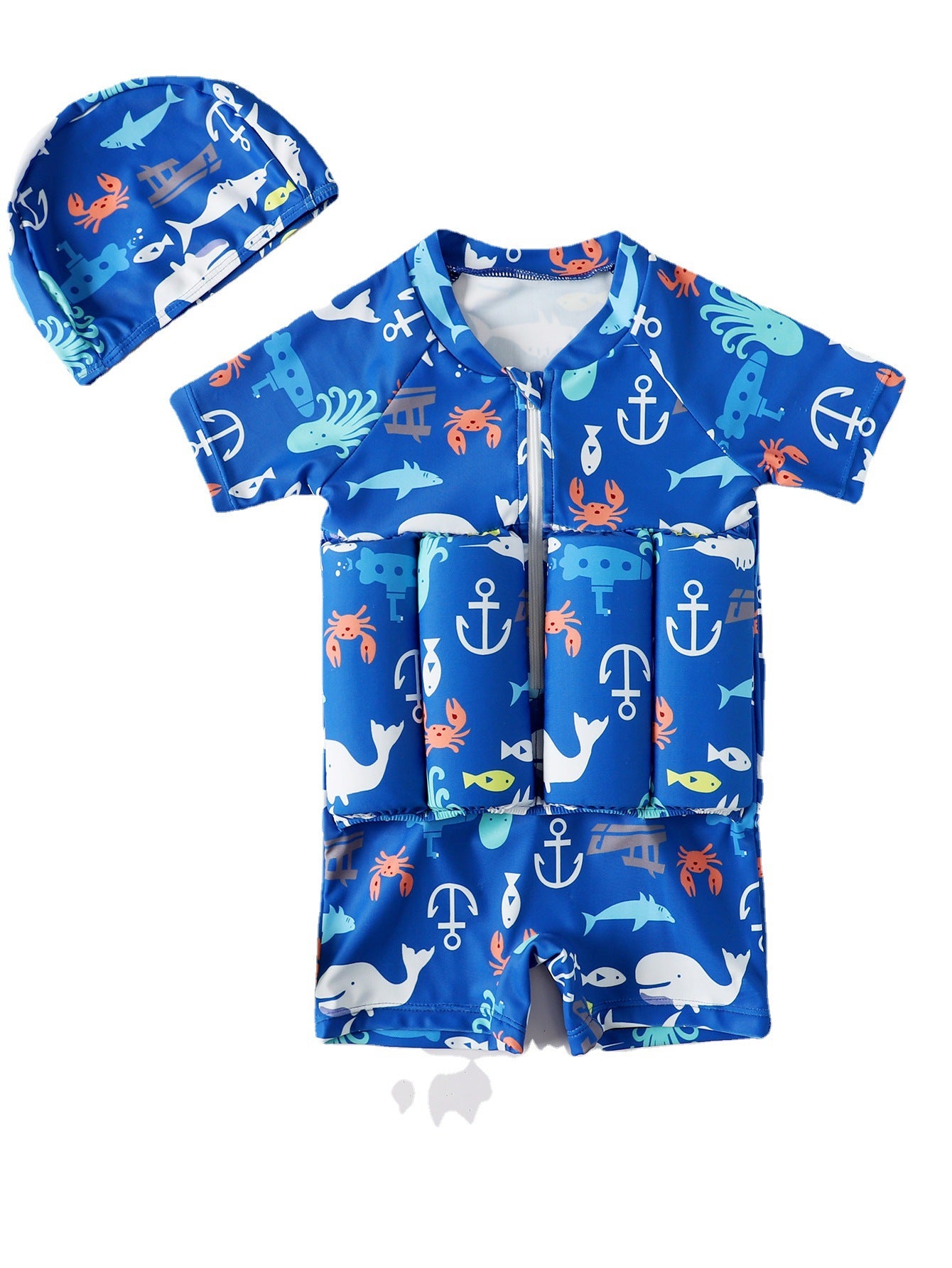 Maillot de bain flottant une pièce pour bébé, garçon et fille