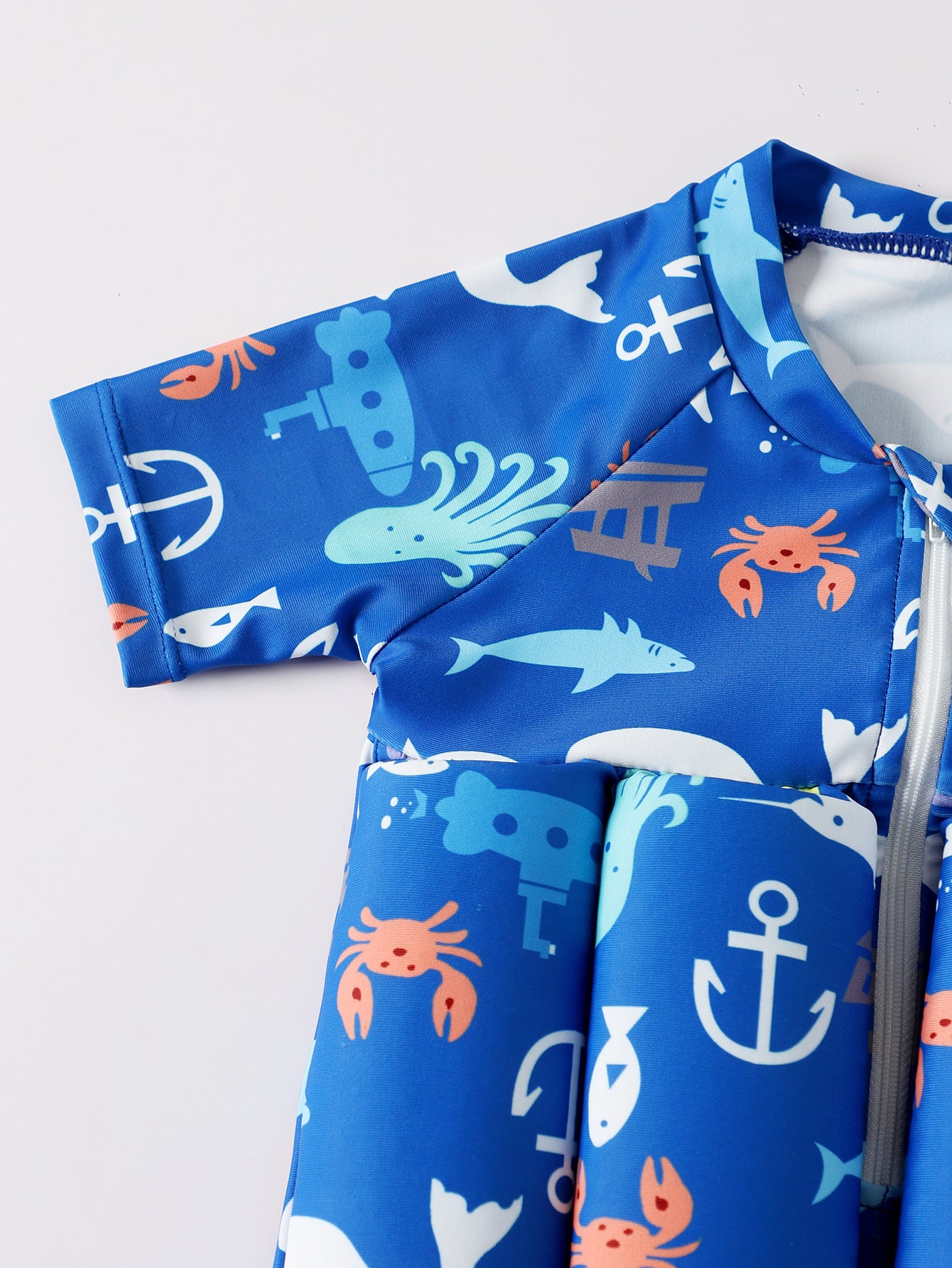 Maillot de bain flottant une pièce pour bébé, garçon et fille