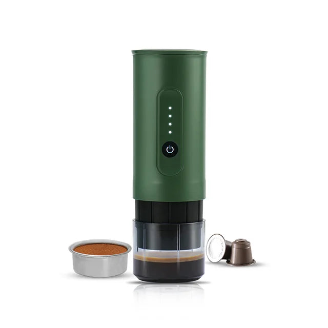 Machine à café italienne portable d'extérieur, capsule de poudre de café électrique portative, double usage, voyage, chargement de voiture