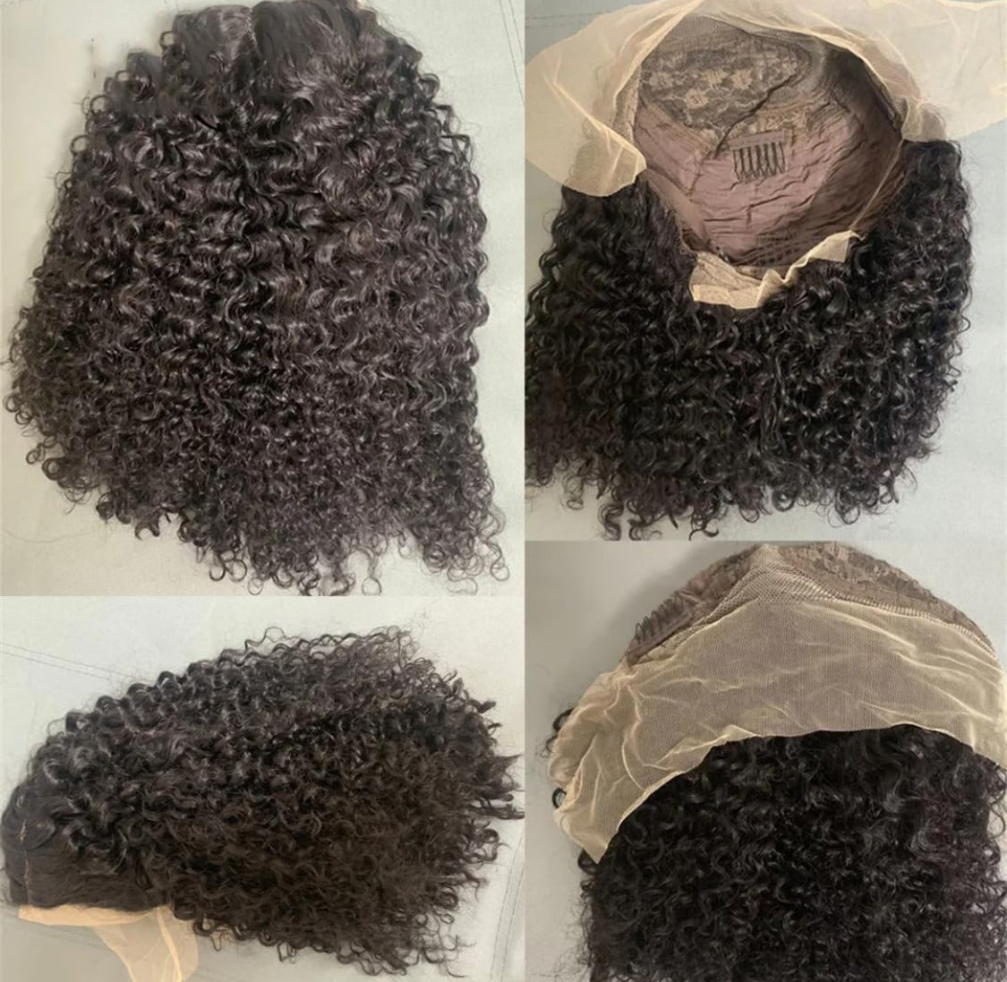 Perruque brésilienne Deep Wave avec dentelle HD