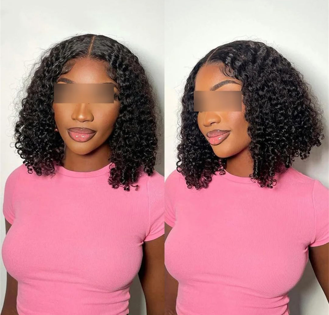 Perruque brésilienne Deep Wave avec dentelle HD